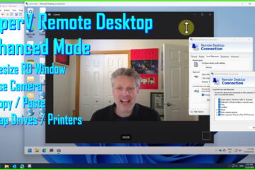 hyperv remote desktop connection enhanced mode