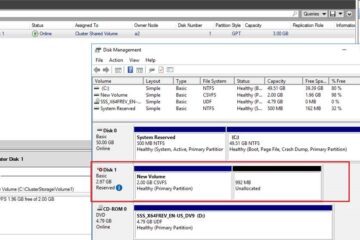 Expand a Disk in Failover Cluster Manager Volume