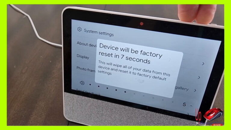 how to lenovo smart display 7 factory reset