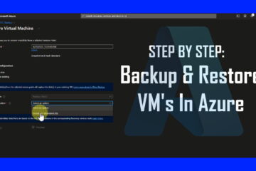 step by step backup and restore virtual machines in Azure