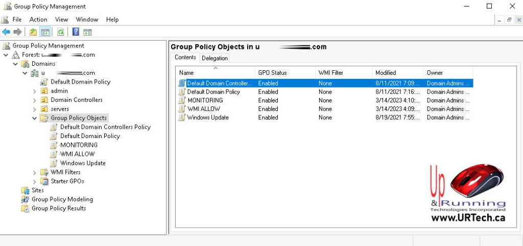 group policy management console