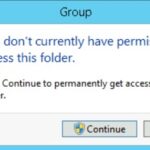You dont currently have permission to access this folder