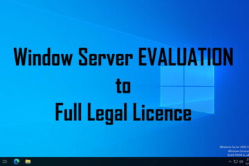 change windows server evaluation to production standard or datacenter license