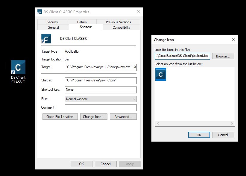 PATH FIX - Asigra DS Client Classic - Javaw.exe That This Shortcut Refers To Has Been Changed or Moved