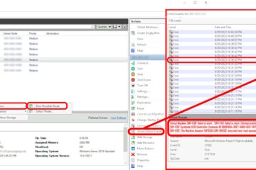 HyperV Clustered VM Will Not Migrate To Different Node - Error Event ID 1205 21502 1069 1254 -does not have read access