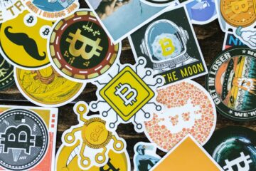 bitcoin to the moon stickers