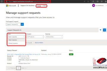 how to check the status of your microsoft technical support case ticket online