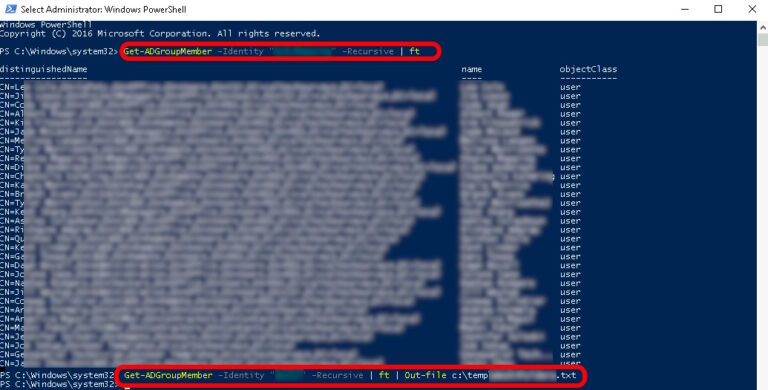 Powershell Command to List All Members of an Active Directory Group That Includes Other Nested Groups