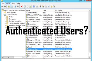 where are authenticated users in ad