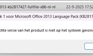 ms office - The Language Of This Installation Package Is Not Supported By Your System