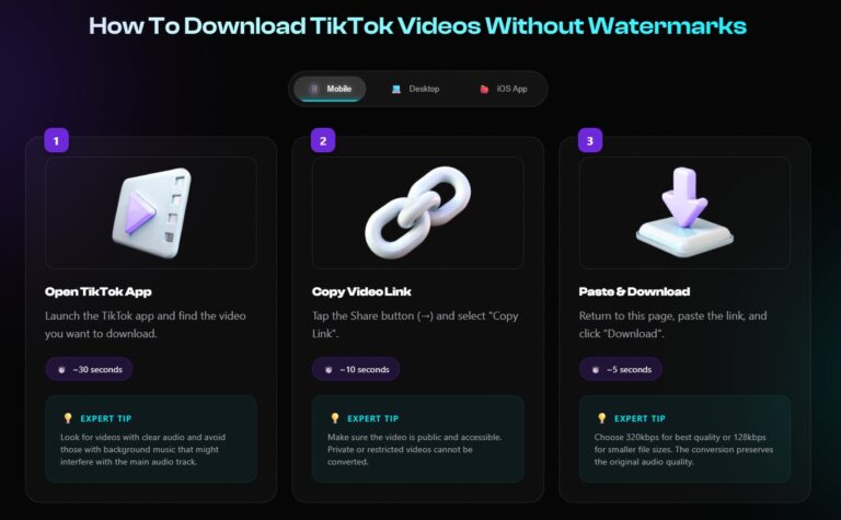 how to download tiktok videos without watermarks